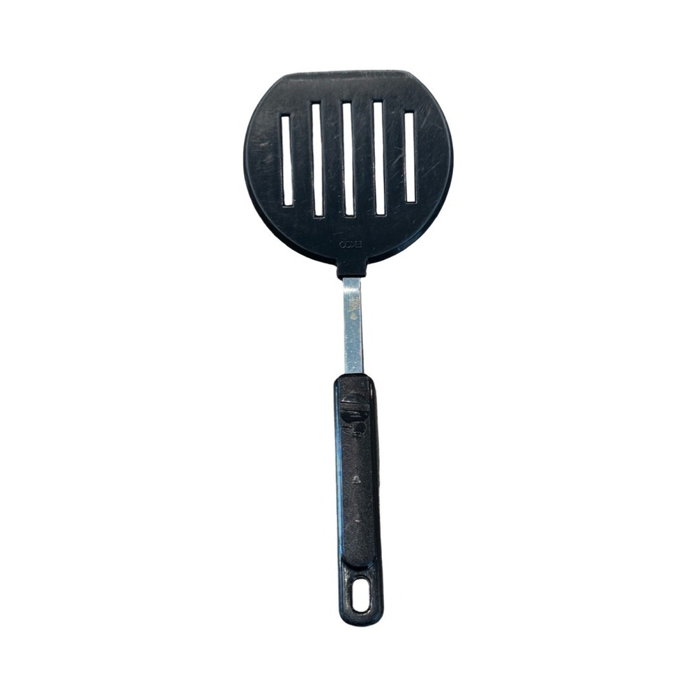 Ekco Vintage Slotted Spatula Black Nylon Turner Heat Resistant 400F Metal Neck